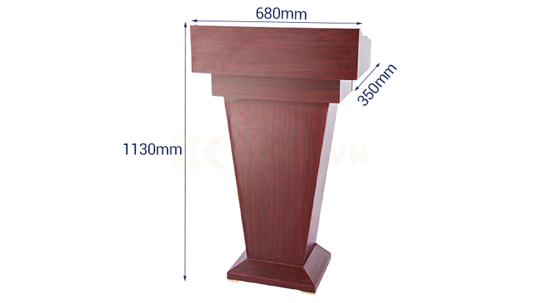 Kích thước bục phát biểu gỗ công nghiệp giá rẻ gỗ đỏ PB5201