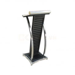 Bục phát biểu inox giá rẻ bọc da PB5218 hinh2