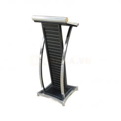 Bục phát biểu inox giá rẻ bọc da PB5218 hinh4